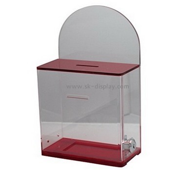Bespoke acrylic suggestion box with lock DBS-712