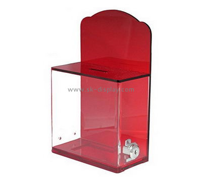 Bespoke acrylic ballot box with lock DBS-725