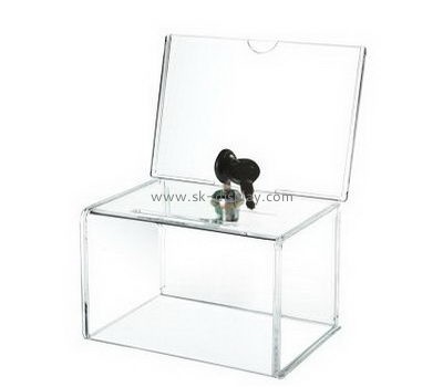 Bespoke acrylic lockable suggestion box DBS-728