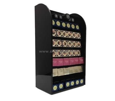 Customize black acrylic makeup display cabinet CO-405
