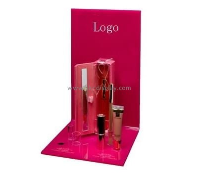 Customize lucite makeup retail display stand CO-458
