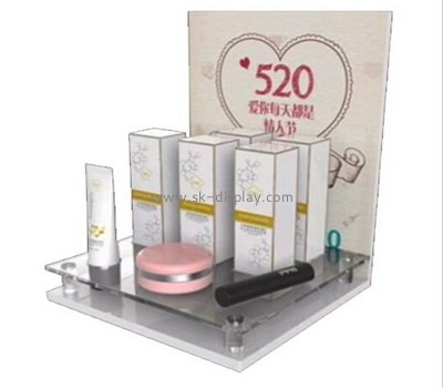 Customize lucite cosmetic counter display CO-492