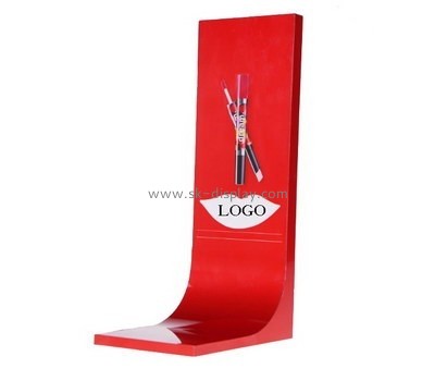 Customize red acrylic professional makeup display stands CO-564
