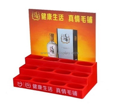 Customize perspex wine bottle display stand WD-107
