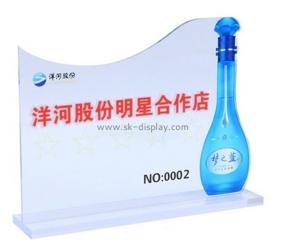 Customize acrylic wine bottle display WD-109