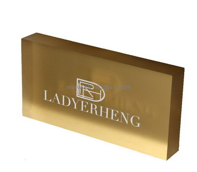 Customize acrylic block sign BD-520