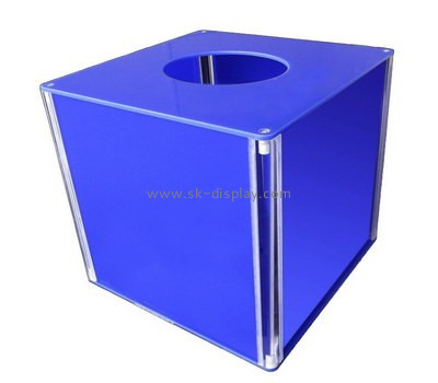 Customize acrylic raffle ticket box DBS-783