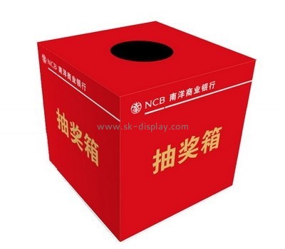 Customize acrylic raffle box DBS-782