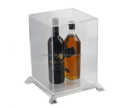 Customize acrylic 2 bottle wine box DBS-790