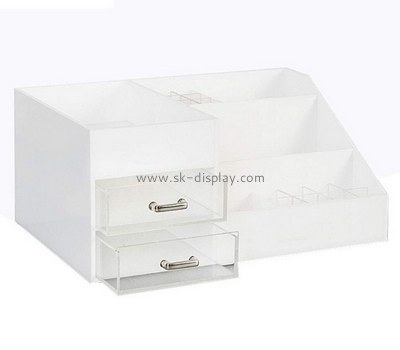 Customize white acrylic beauty organizer DBS-803