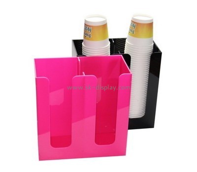 Customize acrylic paper cup holder dispenser DBS-825