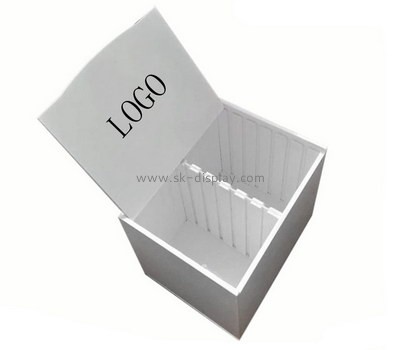 Customize white acrylic box with lid DBS-829