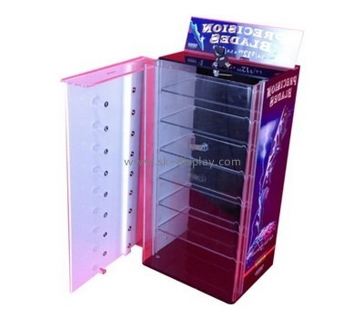 Customize acrylic tall narrow display cabinet DBS-847