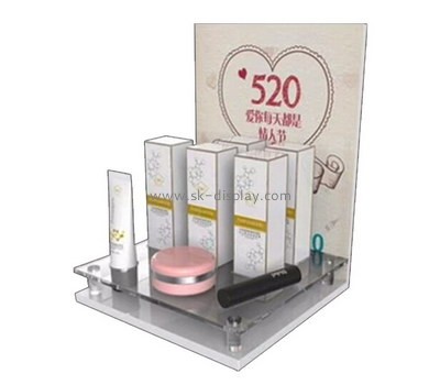 Customize acrylic retail makeup display stand CO-636