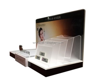 Customize plexiglass cosmetic product display stands CO-665