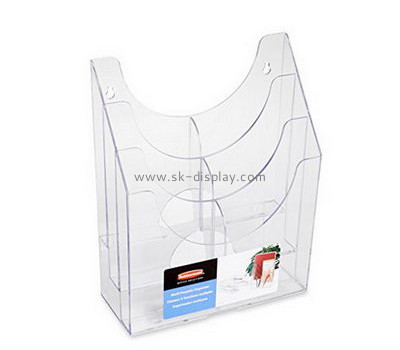 Customize lucite magazine holder wall BD-593