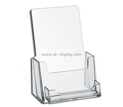 Customize plastic brochure holder with business card pocket BD-627