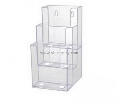 Customized wall mounted transparent a4 brochure holder BH-674