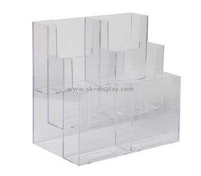 Customize lucite 3 tier brochure holder BD-682