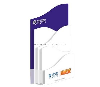 Customize plexiglass standing brochure holder BD-777