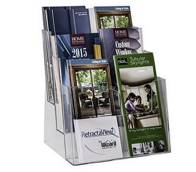 Customize lucite tiered brochure holder BD-871