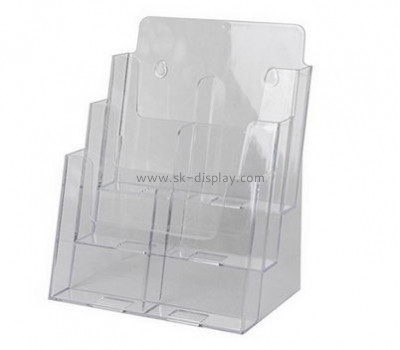Customize acrylic tiered brochure holder BD-870