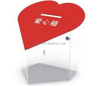 Customize acrylic donation box DBS-981