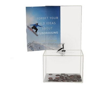 Customize acrylic money collection box DBS-997