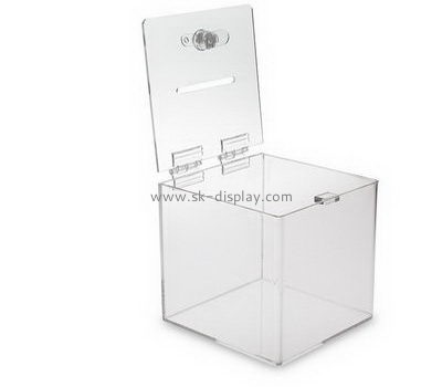 Customize acrylic church donation box DBS-999
