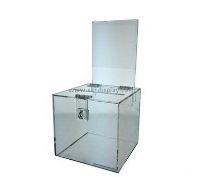 Customize acrylic donation collection box DBS-1003