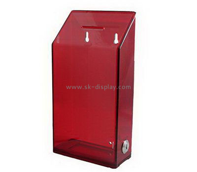 Customize acrylic donation collection box DBS-1019