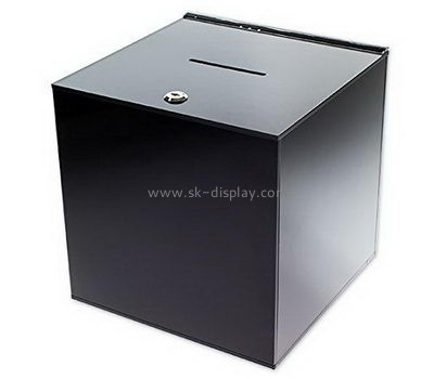 Customize acrylic donation lock box DBS-1029