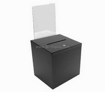 Customize acrylic secure donation boxes DBS-1035