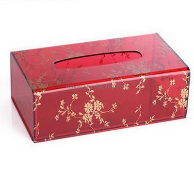 Customize acrylic rectangular tissue box cover DBS-1066