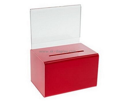 Customize acrylic ballot box DBS-1087