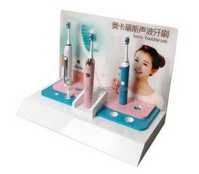 Retail white acrylic teeth brush display stands SOD-676