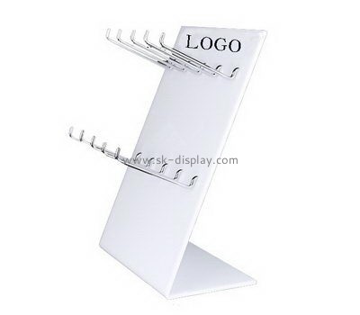 White acrylic display racks with metal hangers SOD-682