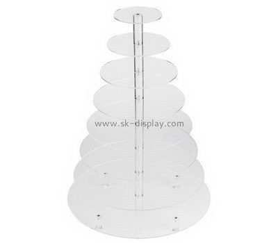 8 tiered round clear acrylic cupcake display stands FD-163