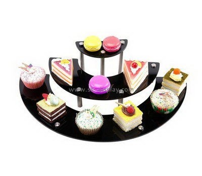 3 tiered black acrylic cupcake display stands FD-169