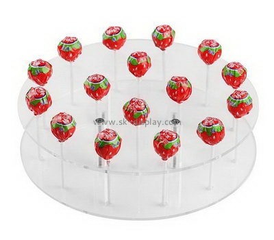 Custom round acrylic lollipop display stand holder FD-189