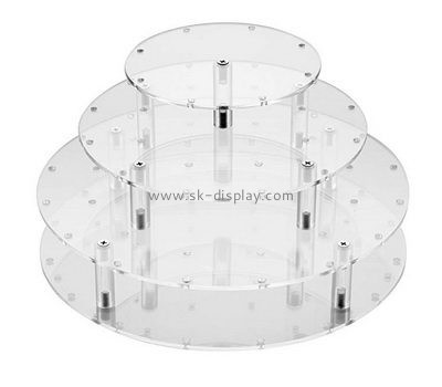 Custom clear acrylic 4 tiered lollipop display stand holder FD-191