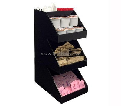 Customize black acrylic organizer for coffee shop FD-210