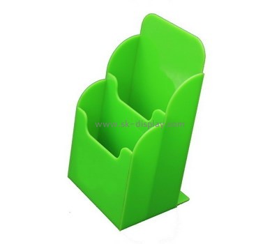 Custom green acrylic A4 brochure stand holder BD-891