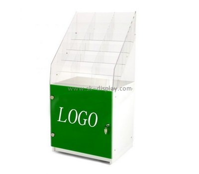 Custom floor standing acrylic brochure holder BD-900