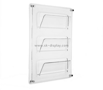 Custom wall acrylic newspaper holder BD-908