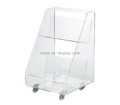 Customize tiered acrylic book display racks BD-915