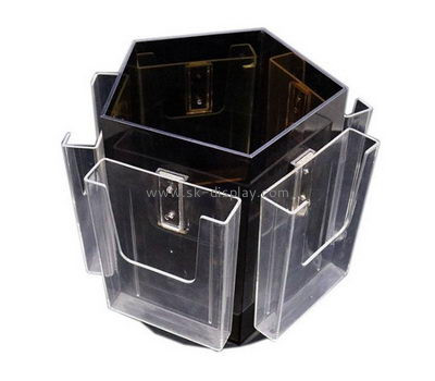 Custom acrylic pentagon brochure holder BD-944