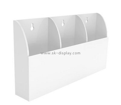 Custom wall 3 grids acrylic pamphlet holder BD-952