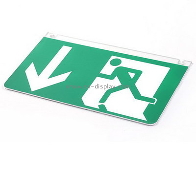 Custom wall acrylic emergency exit sign BD-978