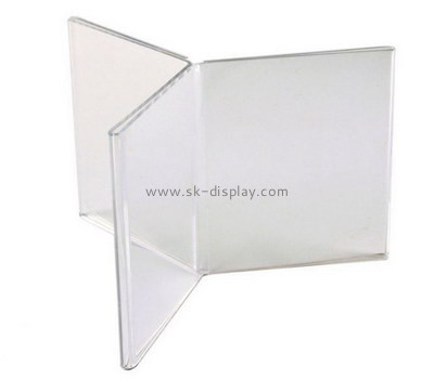 Custom 3 sided acrylic sign stands BD-983